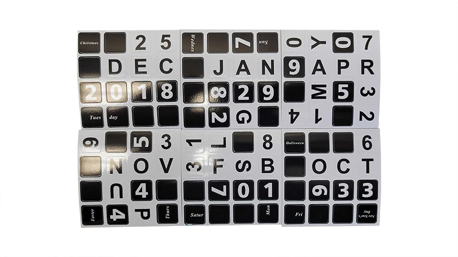 4x4 Calendar Stickers - Image 2