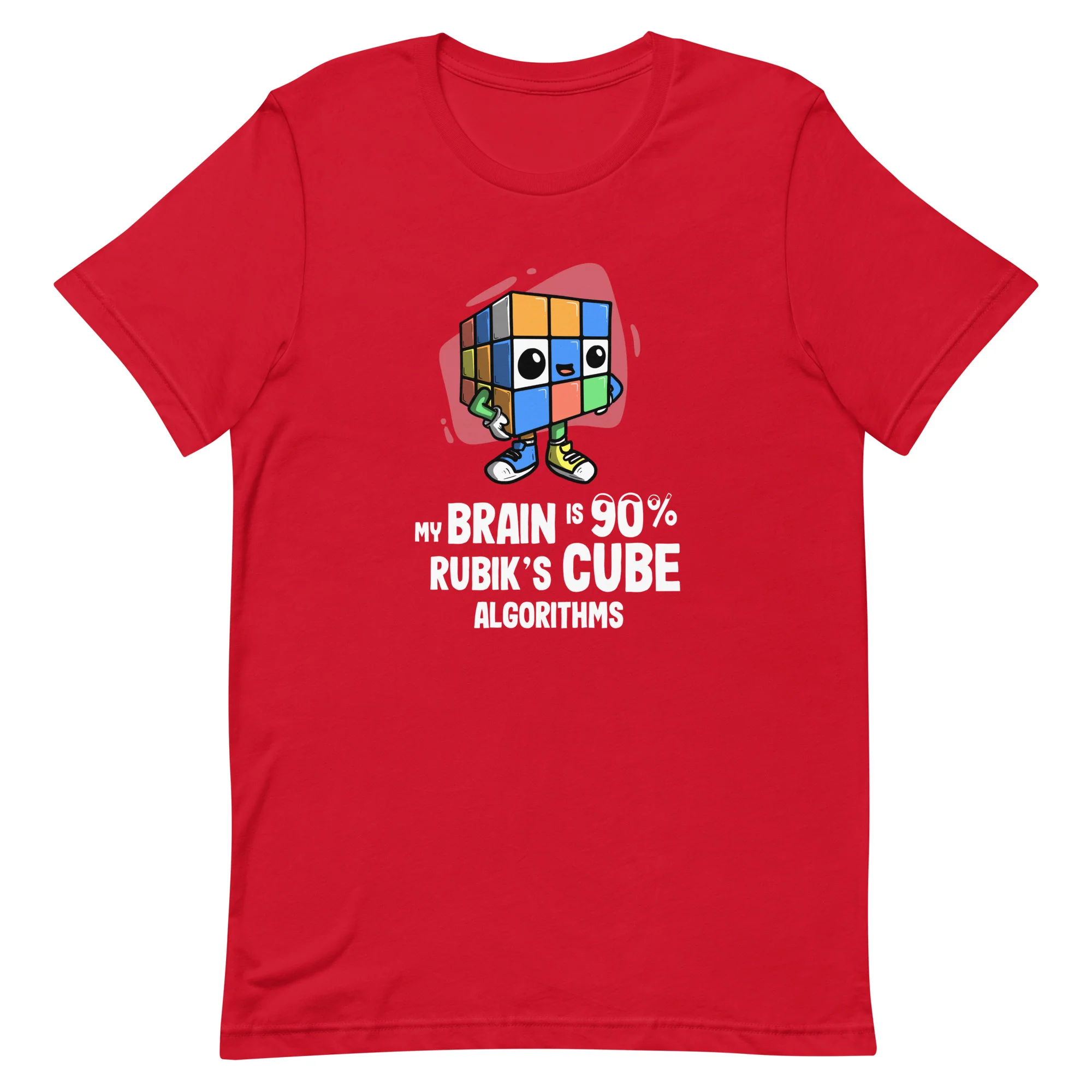 90% Cube Algorithms T-Shirt (Puzzle Pals) - Image 6