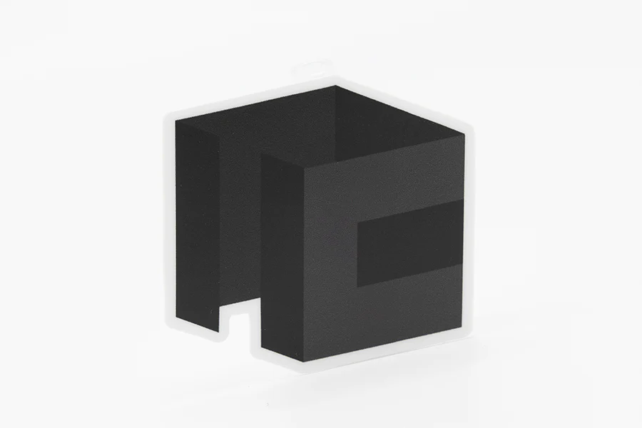 Cubicle Collectible Sticker (Black)