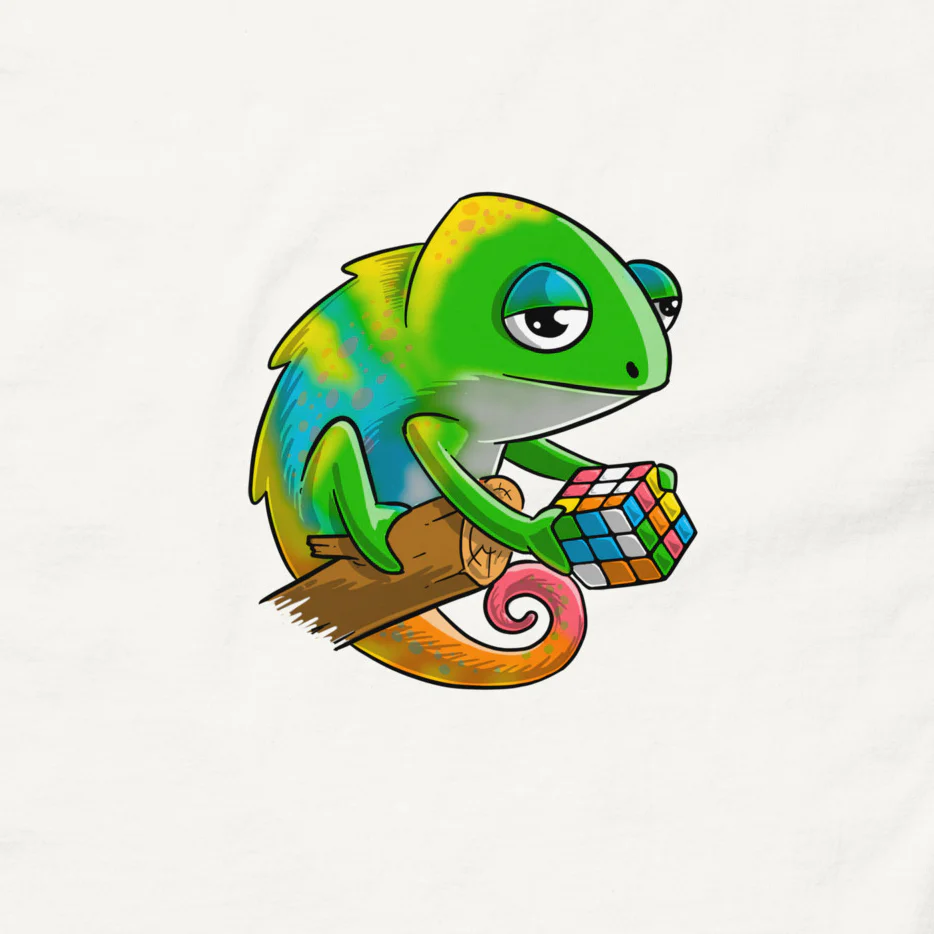 Cubing Chameleon T-Shirt - Image 2