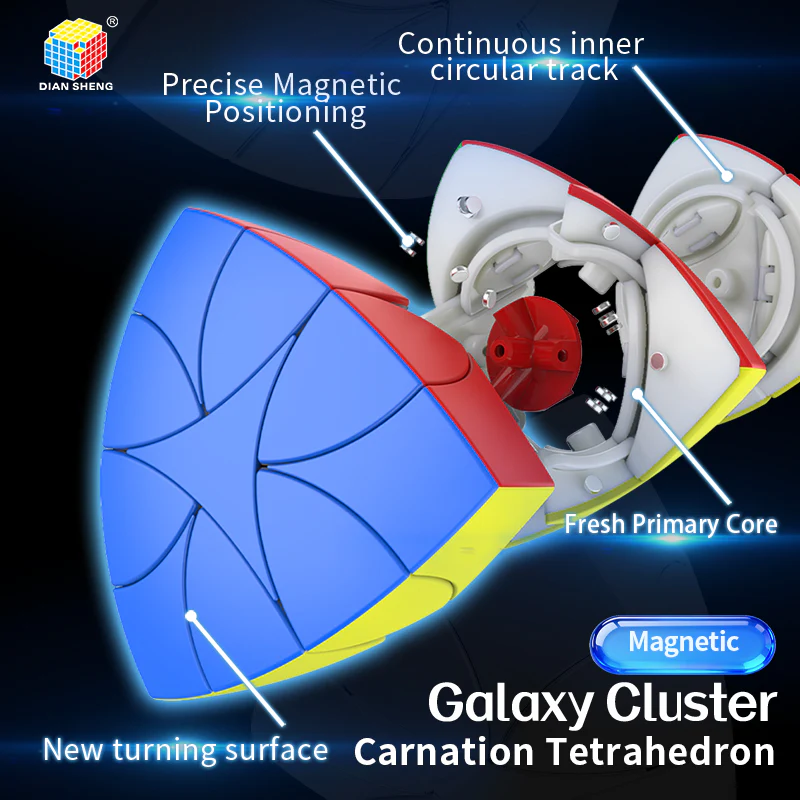 DianSheng Galaxy Carnation Tetrahedron (Magnetic) - Image 5