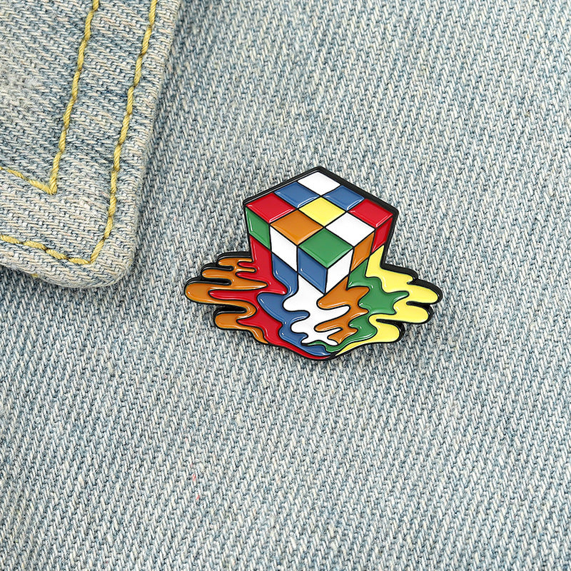 Melted Cube Brooch (Pin) - Image 2