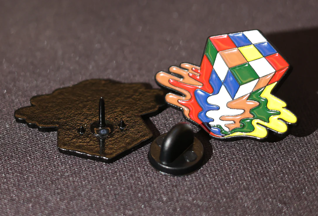Melted Cube Brooch (Pin) - Image 4