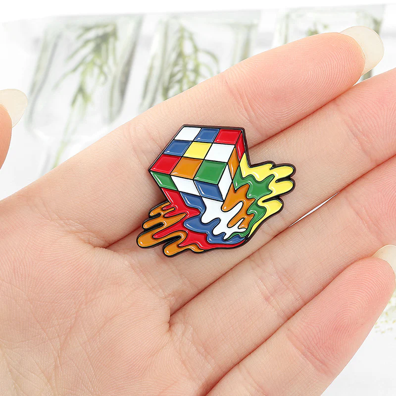 Melted Cube Brooch (Pin) - Image 7