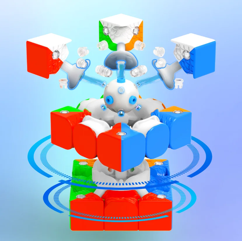 MoreTry TianMa X3+ 3x3 (8-Magnet Ball-Core + MagLev) - SAOCube Special Edition - Image 4