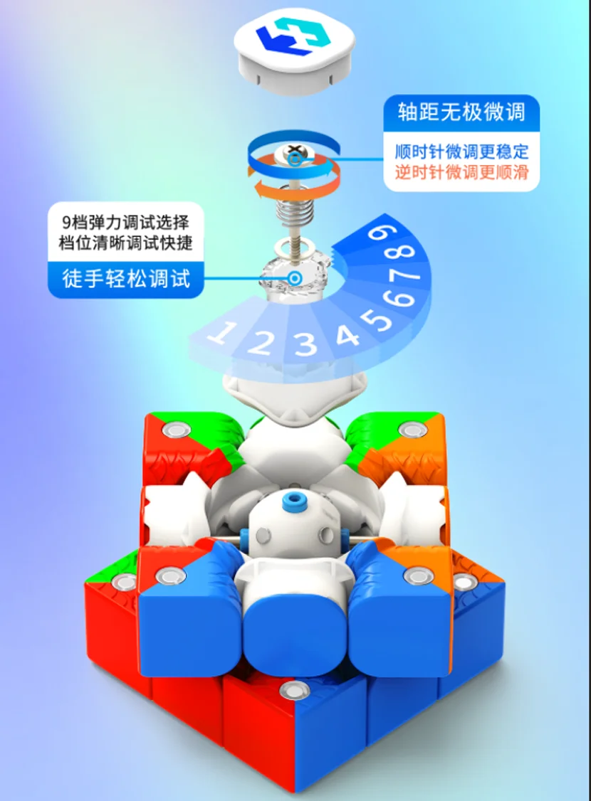 MoreTry TianMa X3+ 3x3 (8-Magnet Ball-Core + MagLev) - SAOCube Special Edition - Image 6