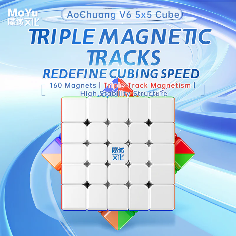 MoYu AoChuang V6 5x5 (Triple-Track + UV) - Image 6
