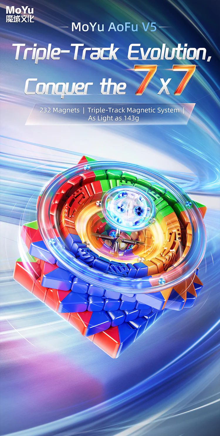 MoYu AoFu V5 7x7 (Triple-Track Magnetic) - Image 15