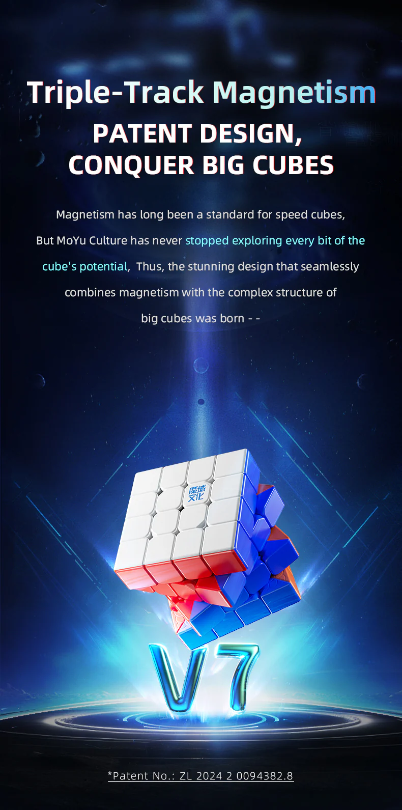 MoYu AoSu V7 4x4 (Triple-Track + UV) - Image 6