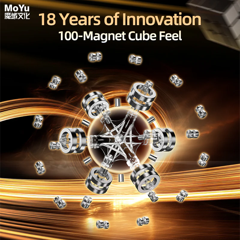 MoYu Super WeiLong 3x3 V2 AI (8-Magnet Ball-Core + MagLev) - 18th Anniversary Edition - Image 10