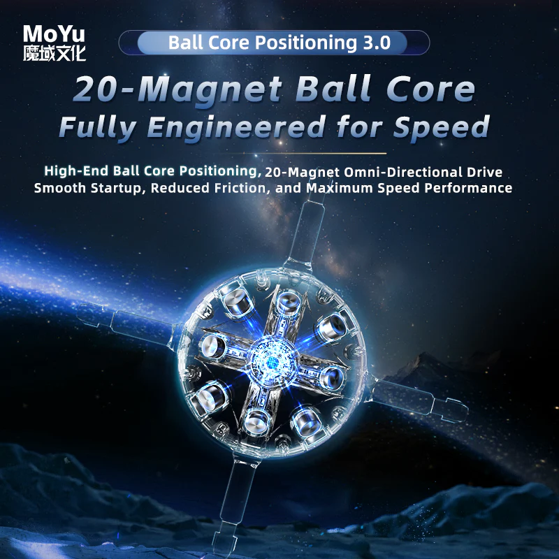 MoYu WeiLong V11 3x3 (20-Magnet Ball-Core + MagLev + UV) - Image 6