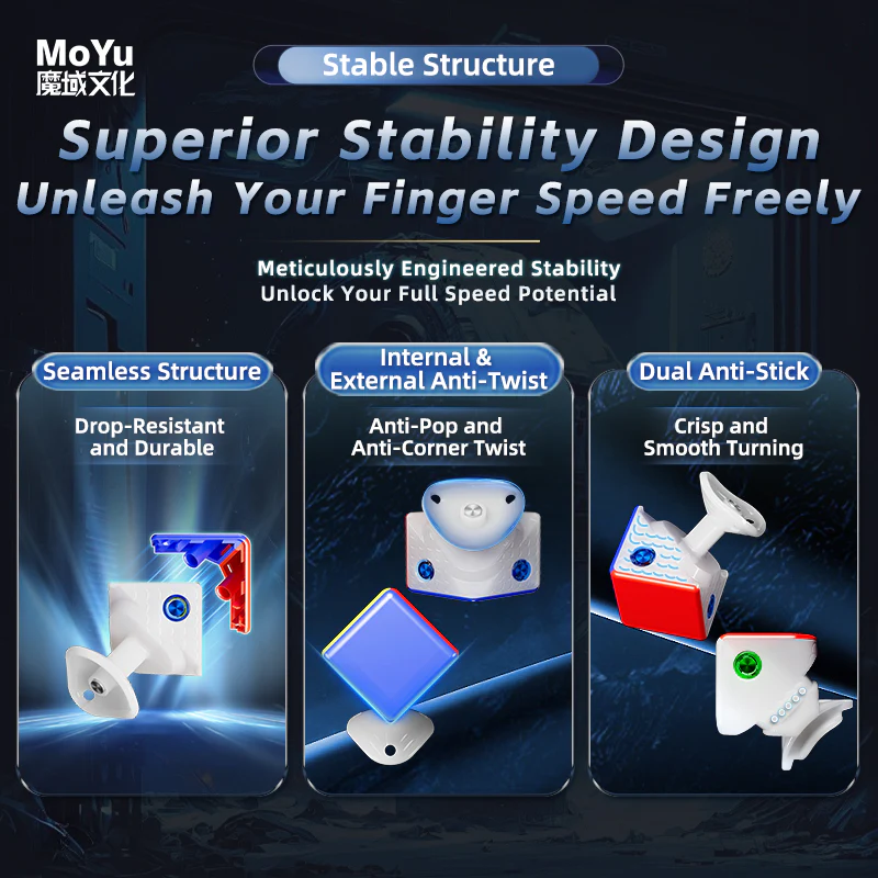 MoYu WeiLong V11 3x3 (20-Magnet Ball-Core + MagLev + UV) - Image 7