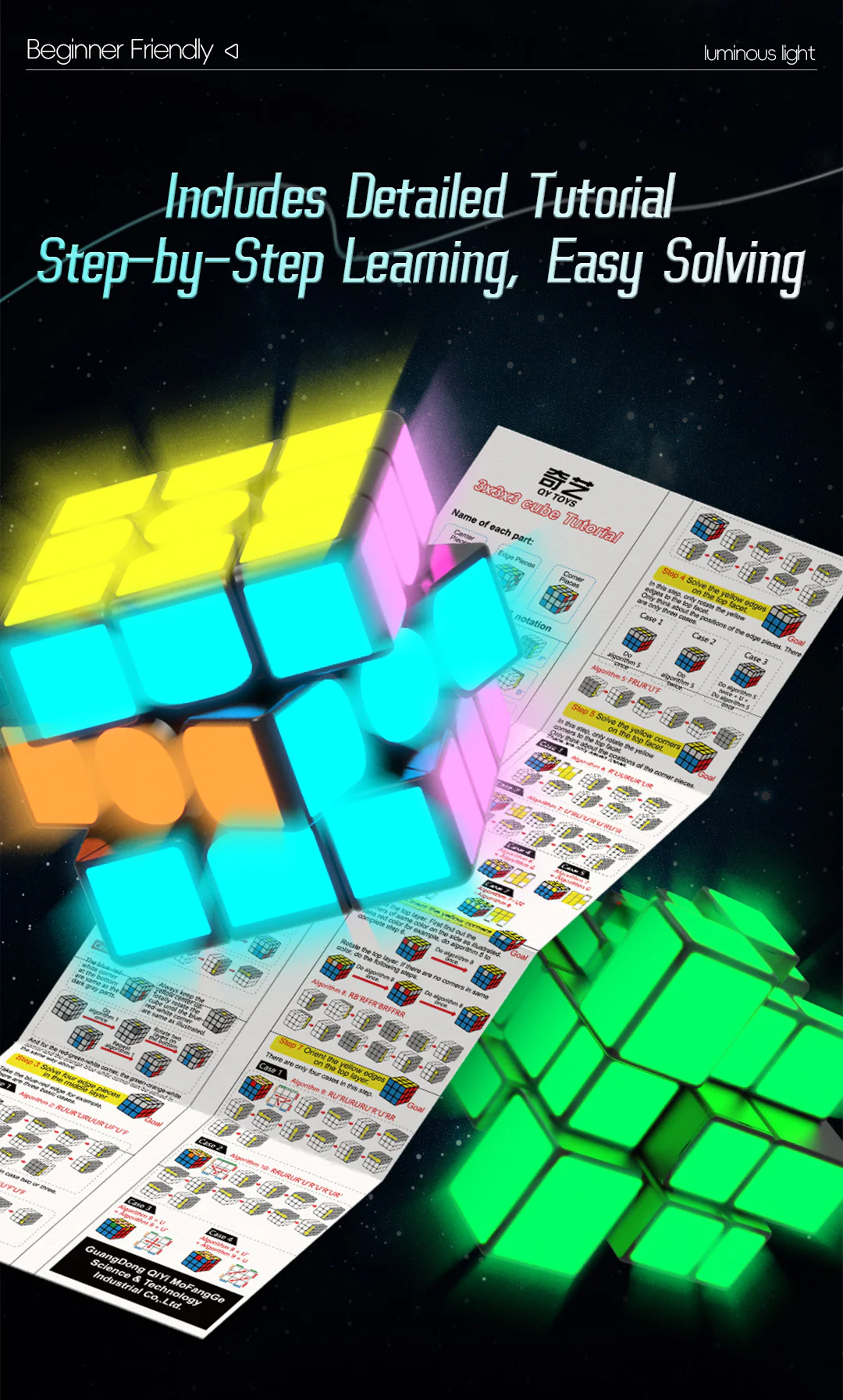 QiYi 2x2 (Glow in the Dark Stickers) - Image 12