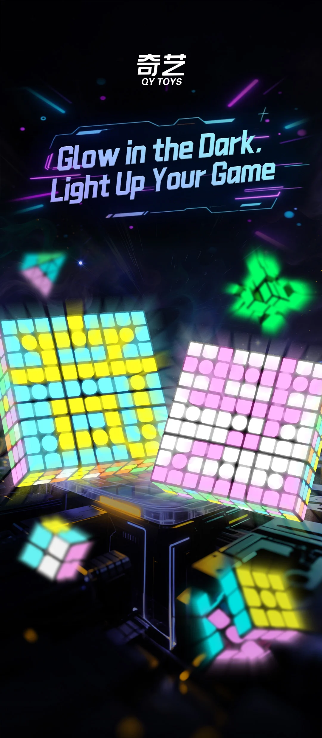 QiYi 2x2 (Glow in the Dark Stickers) - Image 4