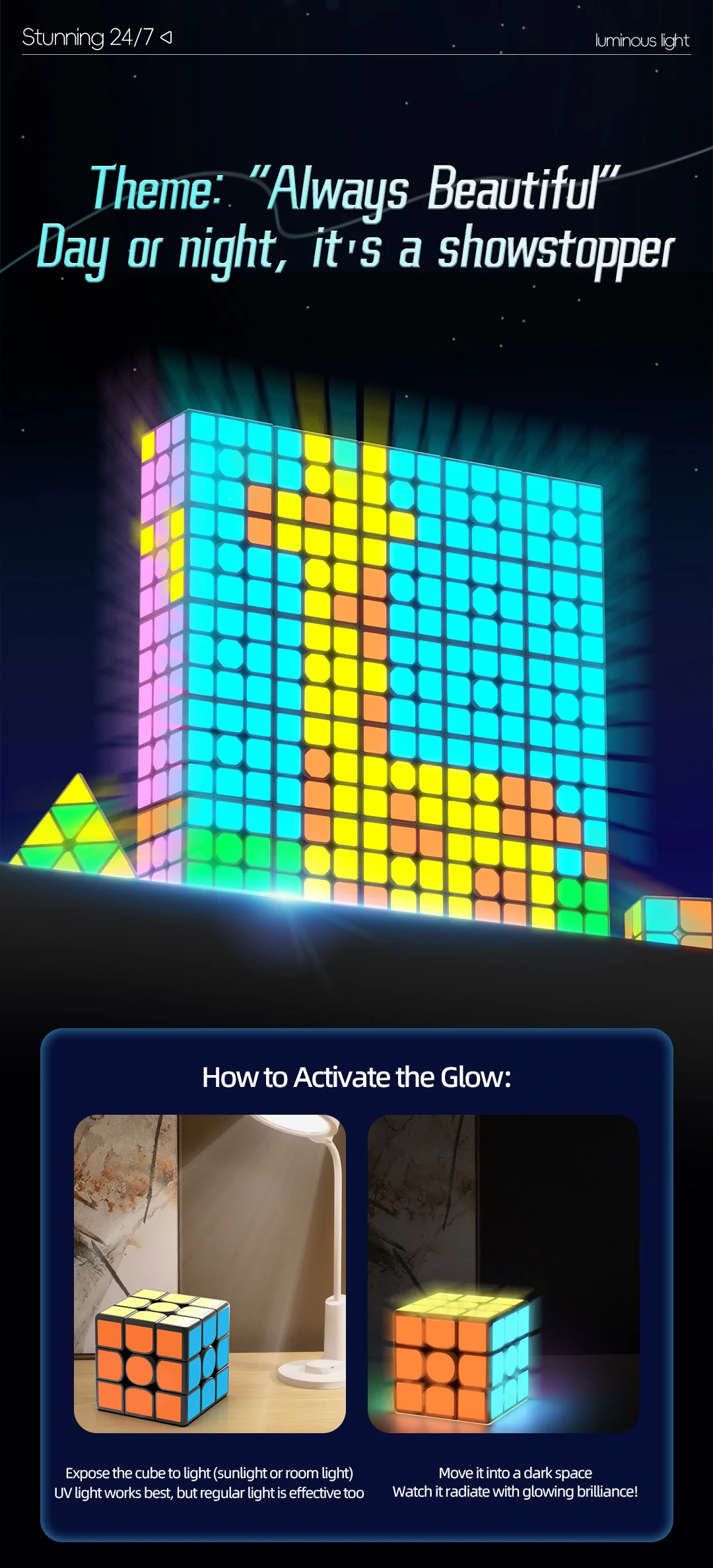 QiYi 2x2 (Glow in the Dark Stickers) - Image 7