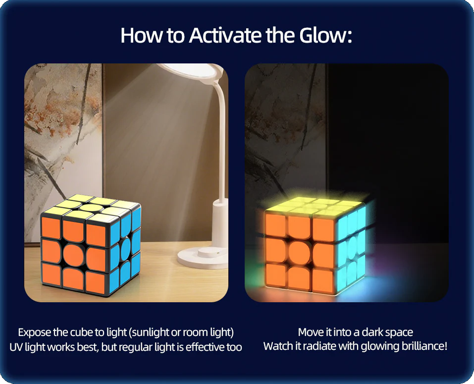 QiYi 3x3 (Glow in the Dark Stickers) - Image 2