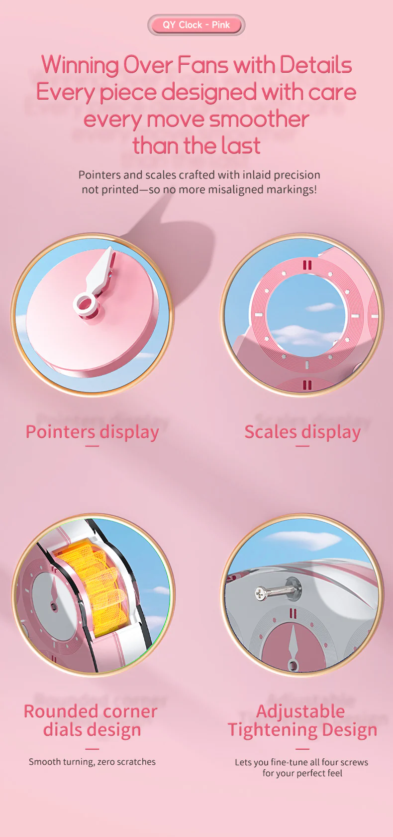 QiYi Magnetic Clock (Pink) - Image 10