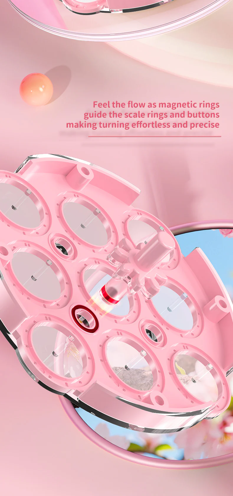 QiYi Magnetic Clock (Pink) - Image 8