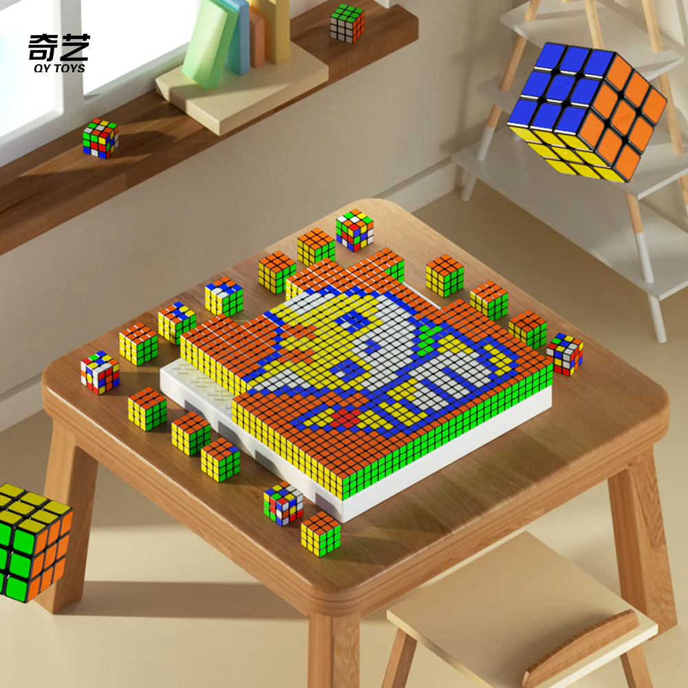 QiYi Mosaic 3x3 Cube Set of 100 (10x10 2.8cm Cubes) - Image 6