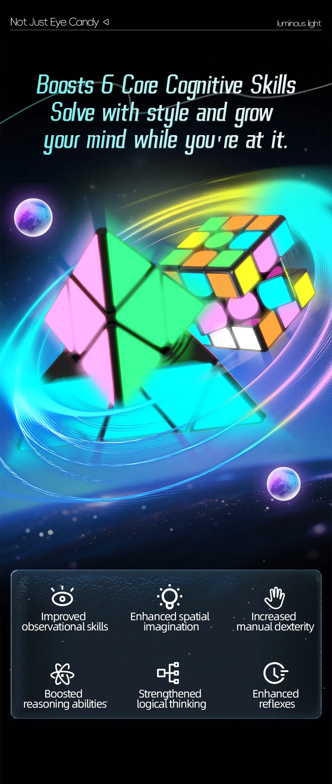 QiYi Pyraminx (Glow in the Dark Stickers) - Image 9