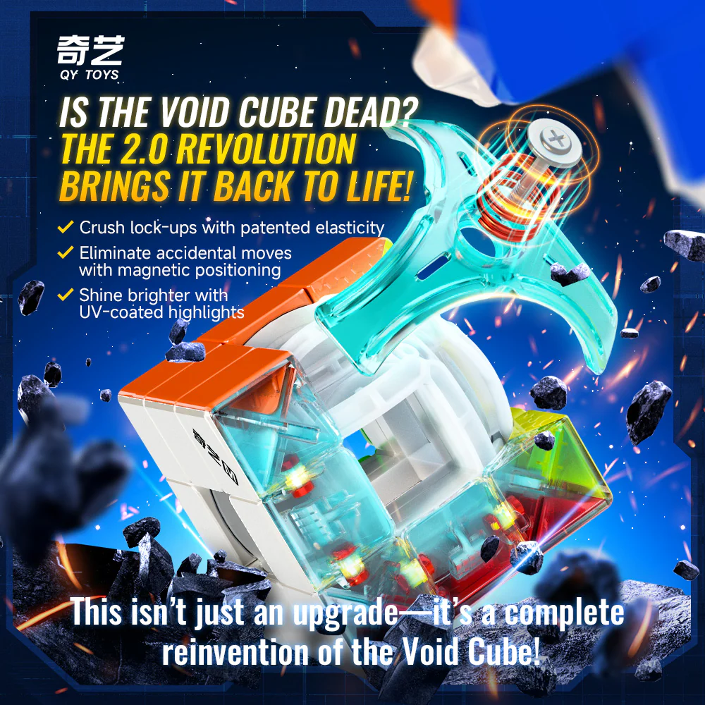 QiYi Speed Void Cube 3x3 (Magnetic + UV) - Image 6