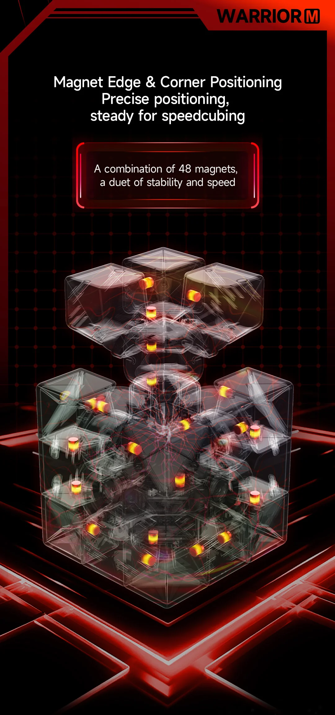 QiYi Warrior M 3x3 (Magnetic + UV Coated) - Image 9