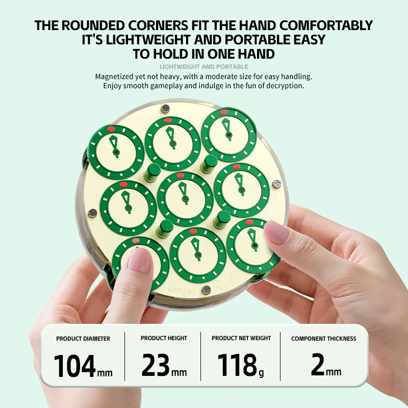 ShengShou Magnetic Clock V2 (Miracle Green Limited Edition) - Image 9