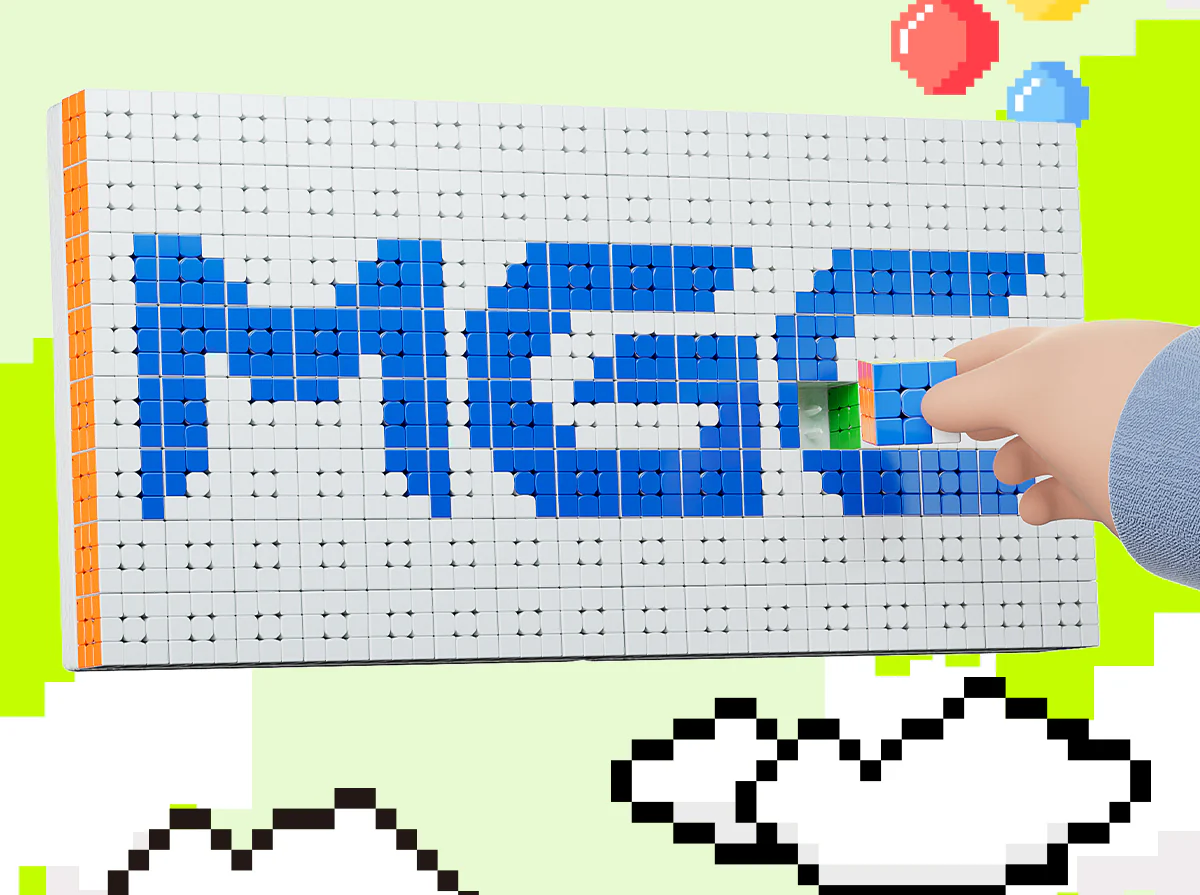 YJ Mosaic 3x3 Cube Set of 64 (8x8 3.5cm Cubes) - Image 4