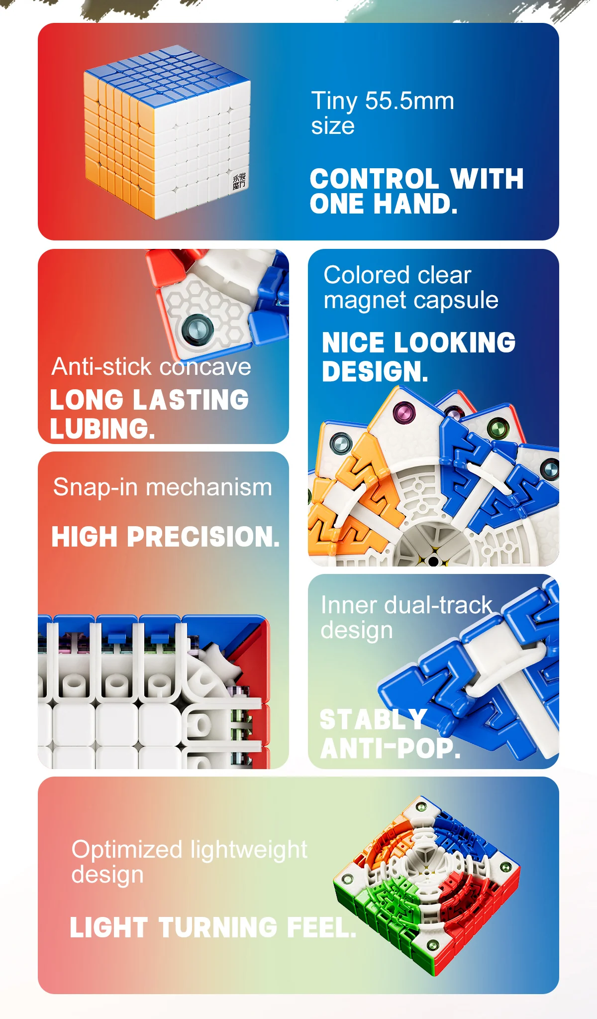 YJ Pocket Cube Mini 7x7 (55.5mm + Magnetic) - Image 9
