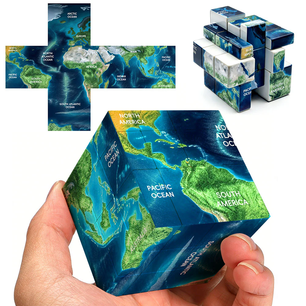Ziina 3x3 Mirror World Map (3D) - Image 3