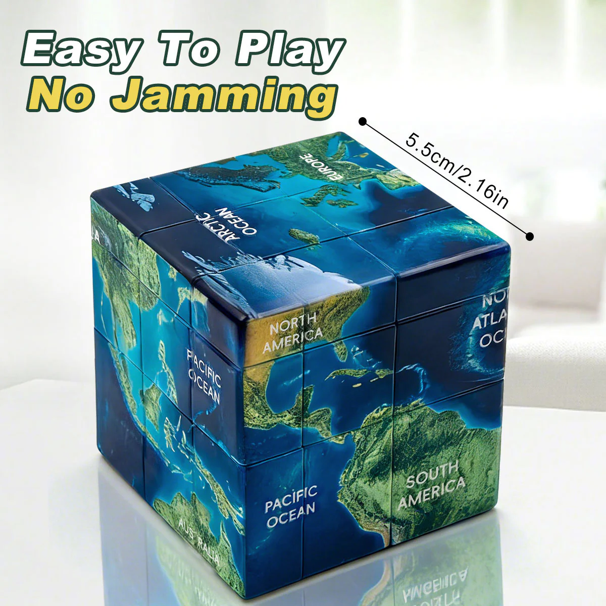 Ziina 3x3 Mirror World Map (3D) - Image 8