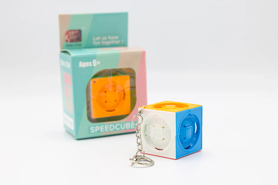 Ziina Deformed 3x3 Centrosphere Keychain Cube