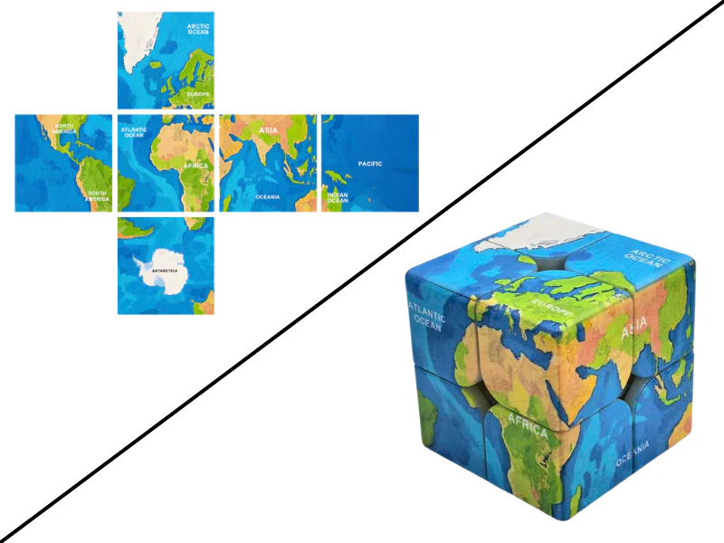 Ziina World Map 2x2 (B)